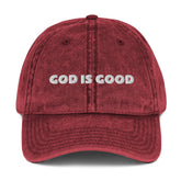 God Is Good All The Time Christian Hat EternalChristianTees Maroon
